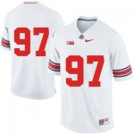 Men's NCAA Ohio State Buckeyes Only Number #97 College Stitched Authentic Nike White Football Jersey HN20H53PO